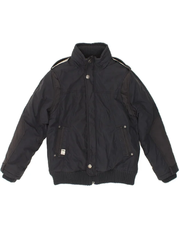 Breezy Style TIMBERLAND Boys Windbreaker Jacket 9-10 Years Navy Blue Polyamide