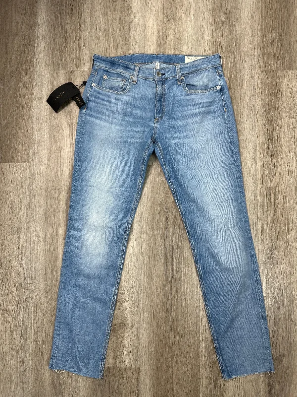 Trendy Wear Jeans Boyfriend By Rag & Bones Jeans In Blue Denim, Size: 4