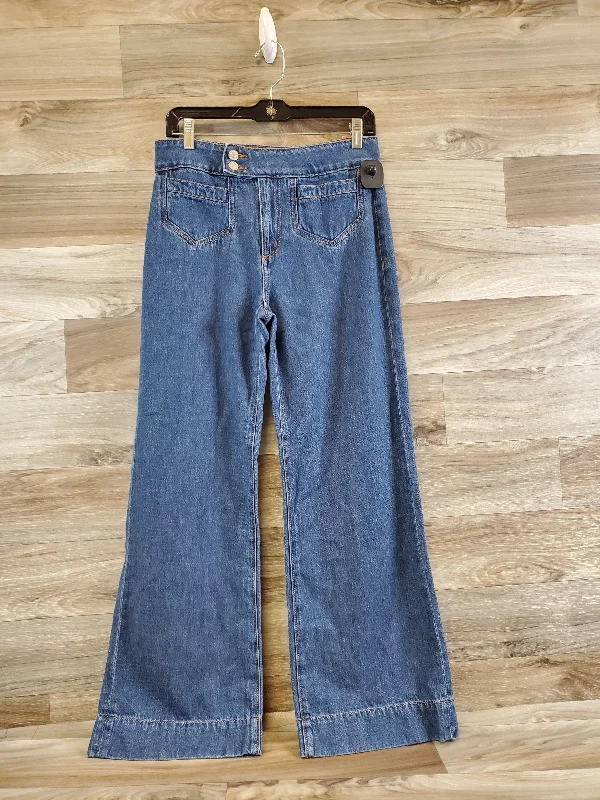 Fresh And Natural Jeans Wide Leg By Loft In Blue Denim, Size: 4