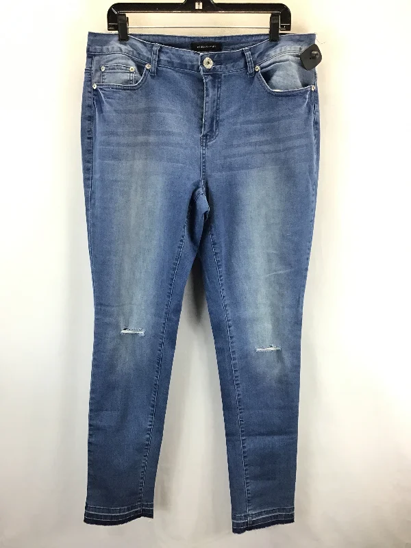 Classic Comfort Jeans Skinny By Ashley Stewart In Blue Denim, Size: 12