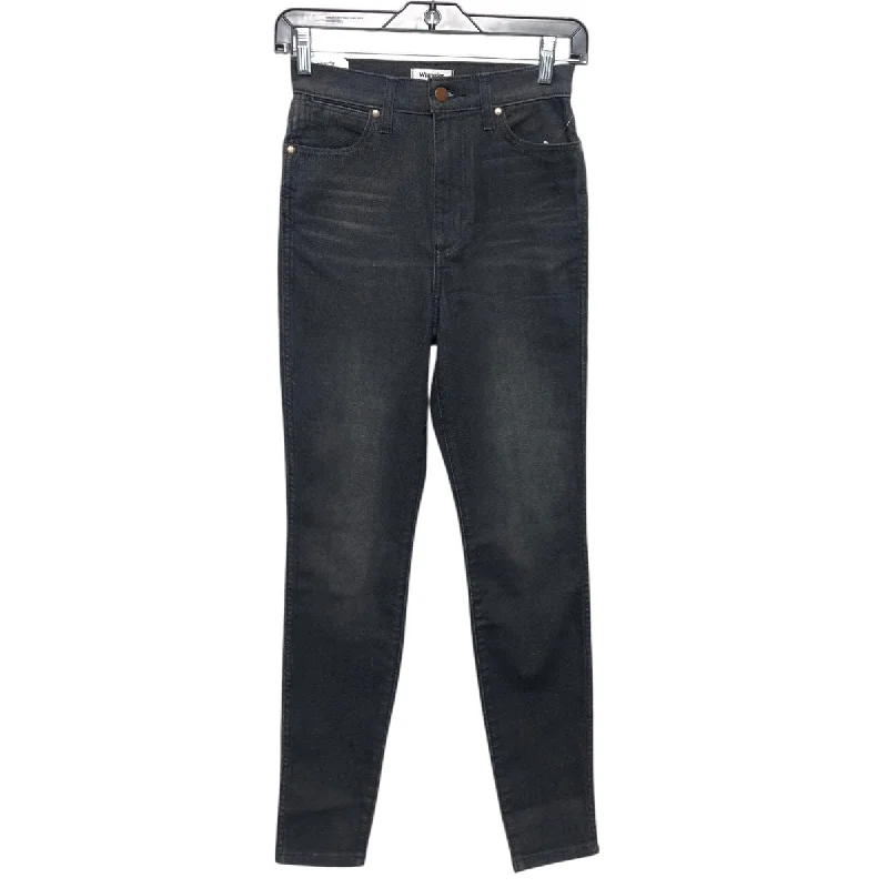 Trendy And Casual Jeans Skinny By Wrangler In Grey Denim, Size:0