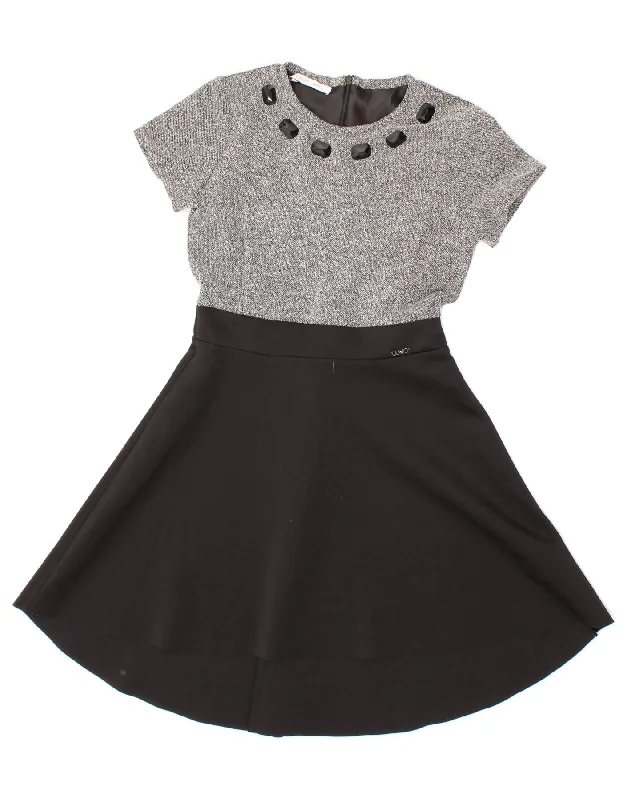 Urban Chic LIU JO Girls A-Line Dress 9-10 Years Grey Colourblock Polyester