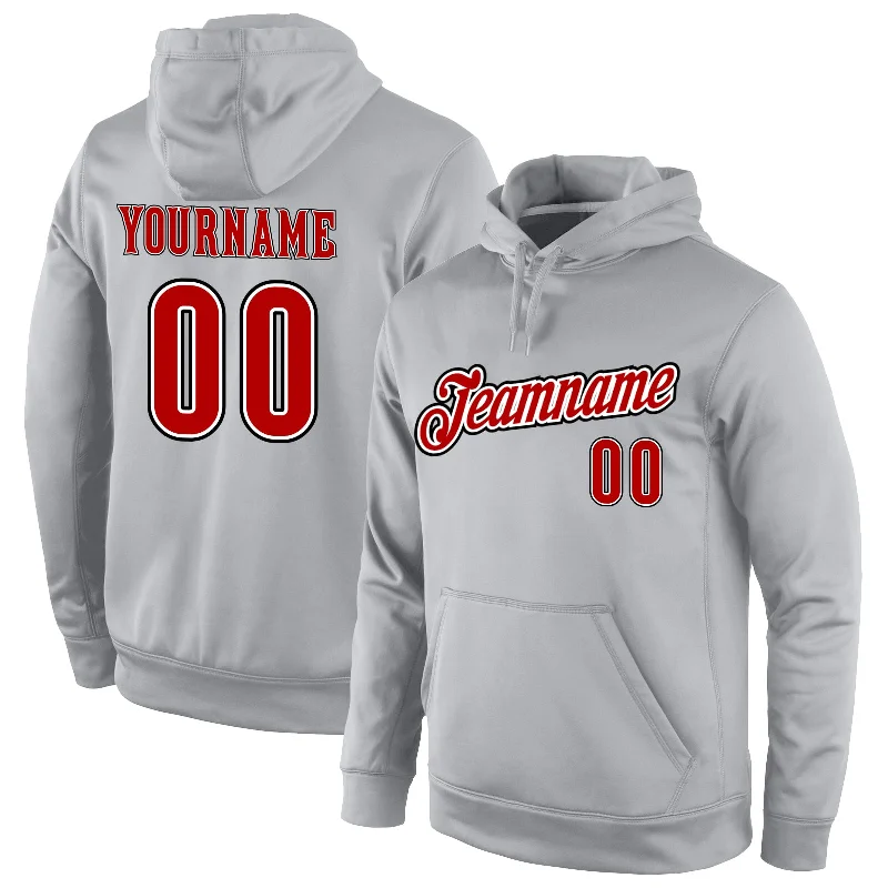 Comfortable Chic Custom Stitched Gray Orange-Black Sports Pullover Sweatshirt Hoodie Comfortable Chic Custom Stitched Gray Orange-Black Sports Pullover Sweatshirt Hoodie