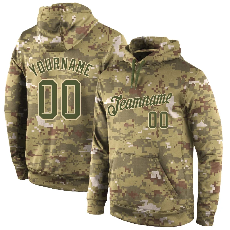 Simple Comfort Custom Stitched Camo Olive-Cream Sports Pullover Sweatshirt Salute To Service Hoodie Simple Comfort Custom Stitched Camo Olive-Cream Sports Pullover Sweatshirt Salute To Service Hoodie