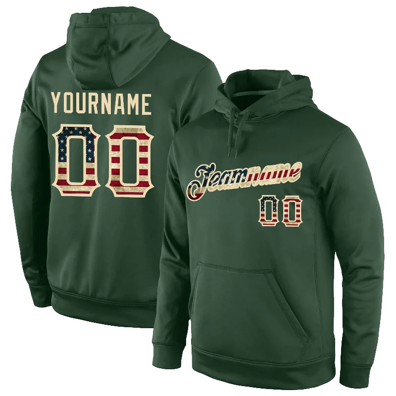 Relaxed Tops Custom Stitched Green Vintage USA Flag-Cream Sports Pullover Sweatshirt Hoodie Relaxed Tops Custom Stitched Green Vintage USA Flag-Cream Sports Pullover Sweatshirt Hoodie