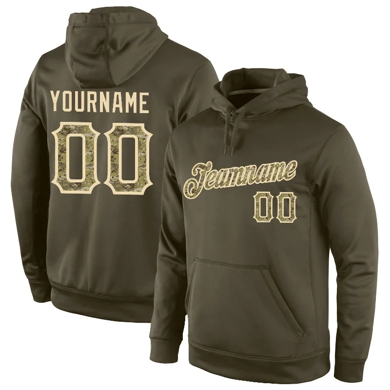 Easy Comfort Style Custom Stitched Olive Camo-Cream Sports Pullover Sweatshirt Salute To Service Hoodie Easy Comfort Style Custom Stitched Olive Camo-Cream Sports Pullover Sweatshirt Salute To Service Hoodie