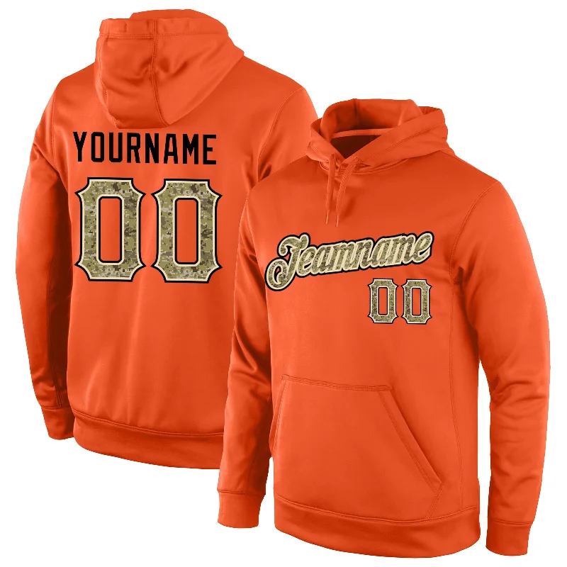 Celebrity Must-have Custom Stitched Orange Camo-Cream Sports Pullover Sweatshirt Hoodie Celebrity Must-have Custom Stitched Orange Camo-Cream Sports Pullover Sweatshirt Hoodie