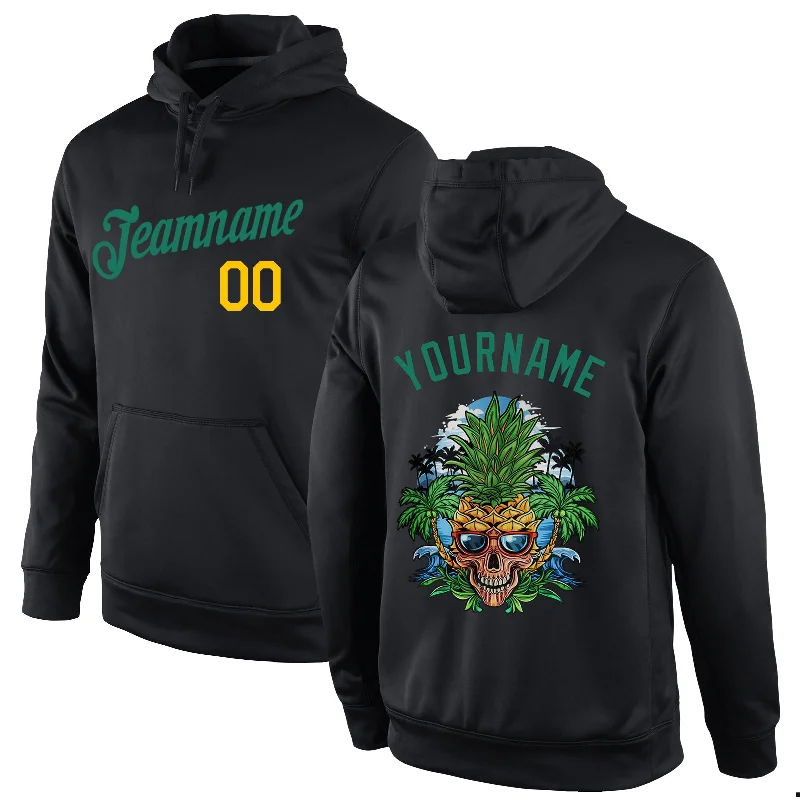 Celebrity Picks Custom Stitched Black Kelly Green-Gold 3D Skull Pineapple Head Sports Pullover Sweatshirt Hoodie Celebrity Picks Custom Stitched Black Kelly Green-Gold 3D Skull Pineapple Head Sports Pullover Sweatshirt Hoodie