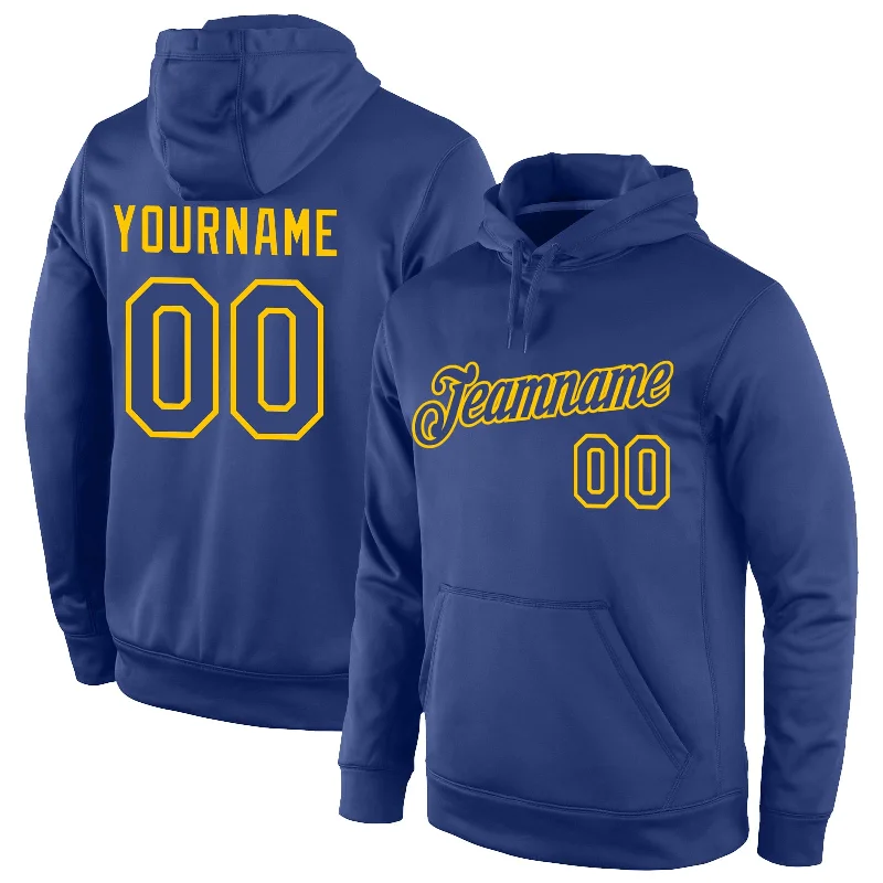 Autumn Selection Custom Stitched Royal Royal-Gold Sports Pullover Sweatshirt Hoodie Autumn Selection Custom Stitched Royal Royal-Gold Sports Pullover Sweatshirt Hoodie