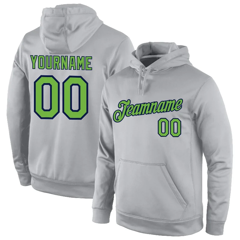 Cozy Lifestyle Custom Stitched Gray Neon Green-Navy Sports Pullover Sweatshirt Hoodie Cozy Lifestyle Custom Stitched Gray Neon Green-Navy Sports Pullover Sweatshirt Hoodie