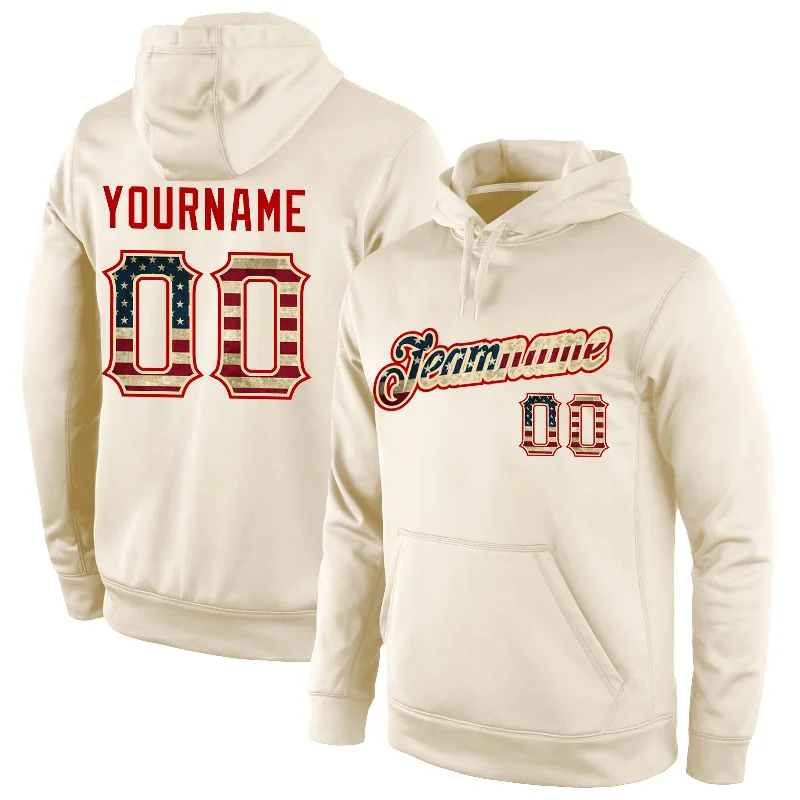 Fashion Must-have Custom Stitched Cream Vintage USA Flag-Red Sports Pullover Sweatshirt Hoodie Fashion Must-have Custom Stitched Cream Vintage USA Flag-Red Sports Pullover Sweatshirt Hoodie