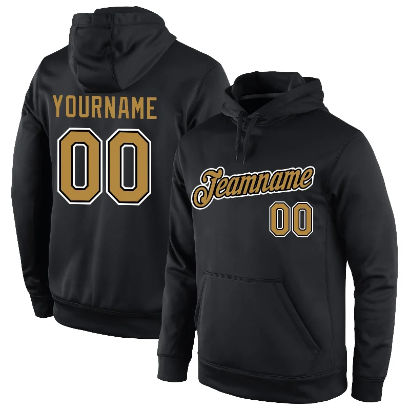 Comfortable And Versatile Custom Stitched Black Old Gold-White Sports Pullover Sweatshirt Hoodie Comfortable And Versatile Custom Stitched Black Old Gold-White Sports Pullover Sweatshirt Hoodie