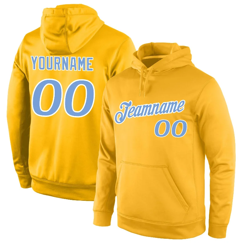 Minimal Style Custom Stitched Gold Light Blue-White Sports Pullover Sweatshirt Hoodie Minimal Style Custom Stitched Gold Light Blue-White Sports Pullover Sweatshirt Hoodie