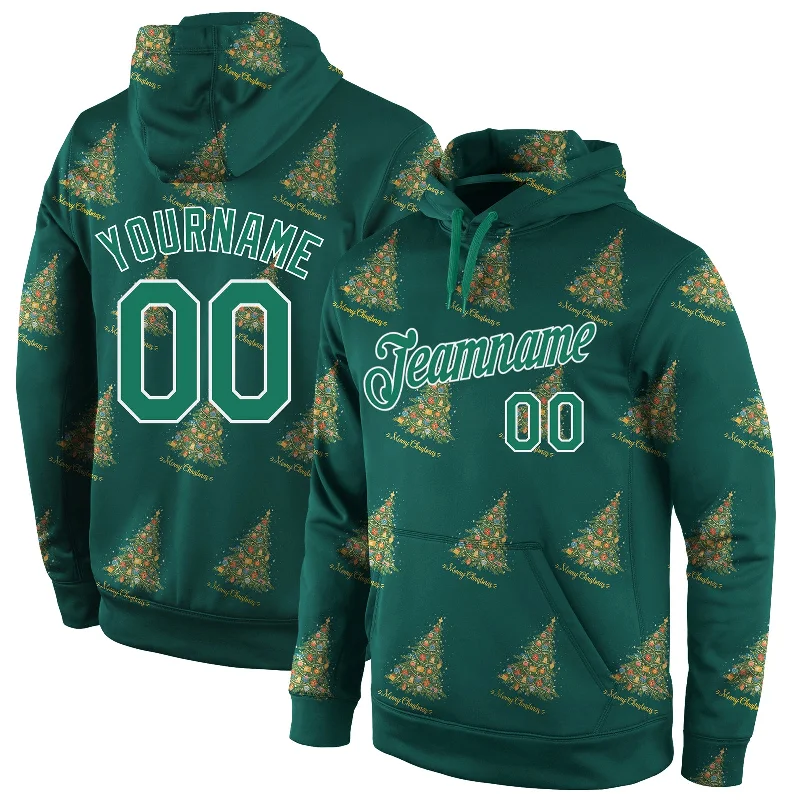 Breathable Style Custom Stitched Kelly Green Kelly Green-White Christmas 3D Sports Pullover Sweatshirt Hoodie Breathable Style Custom Stitched Kelly Green Kelly Green-White Christmas 3D Sports Pullover Sweatshirt Hoodie
