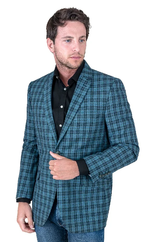 Cool Breeze At Night BRANDON GREEN MODERN FIT BLAZER
