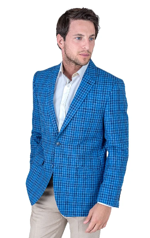 Sports Cool DARBY BLUE GINGHAM BLAZER