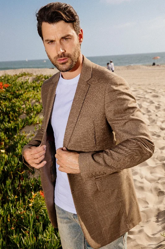 Customized Version Men's Western Sport Coat with Elbow Patch