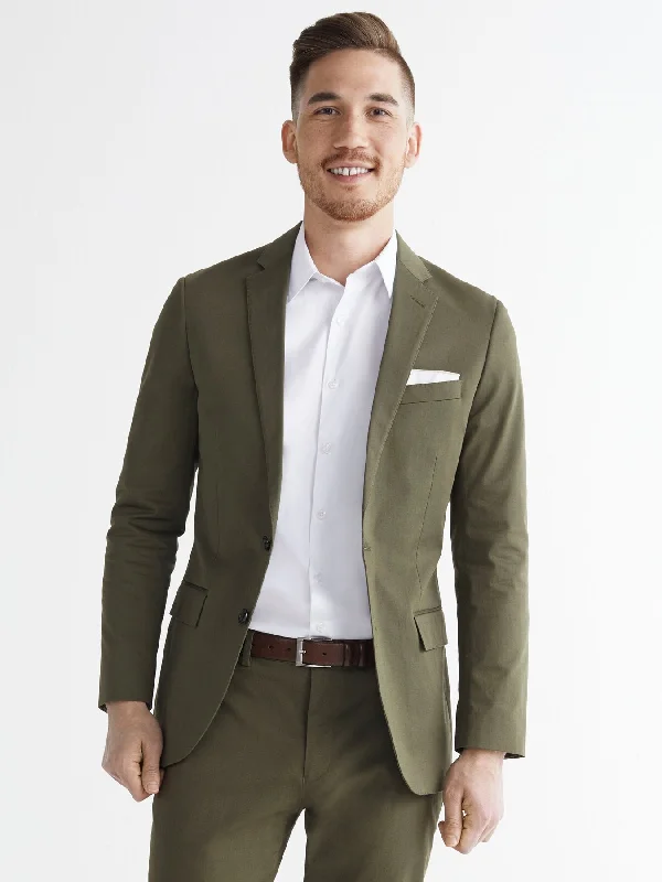 Short Design Men's Maxwell Blazer - Olive