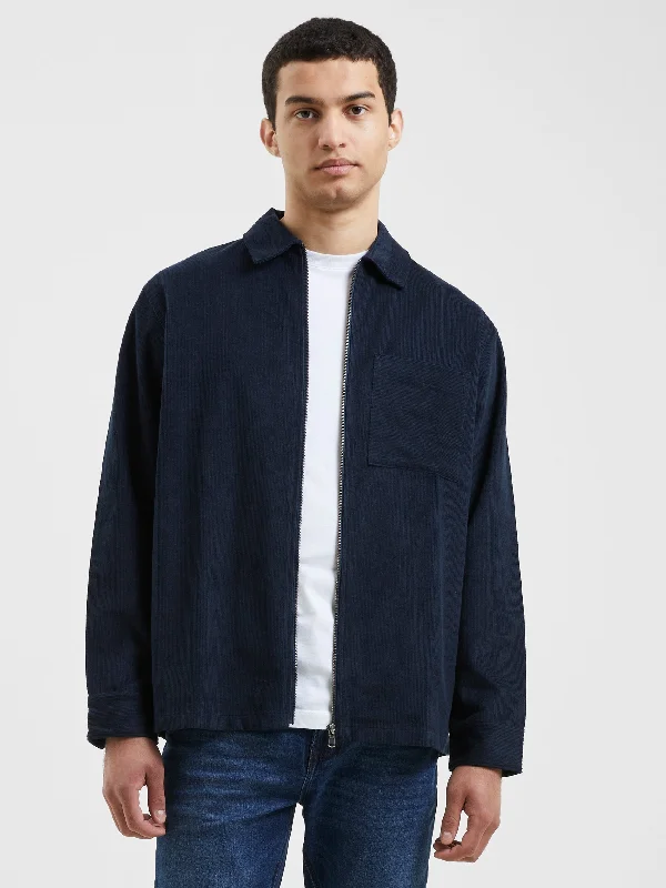 New Season Series Corduroy Zip Overshirt