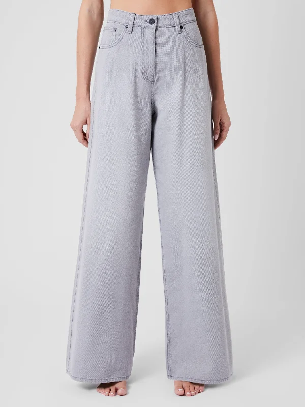 Cozy Footwear Denver Denim Relaxed Wide Leg Jeans 34 Inch