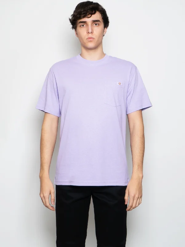 Unique Design T-shirt con Taschino Lilla