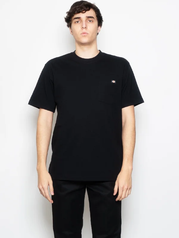 Layered Comfort T-shirt con Taschino Nero