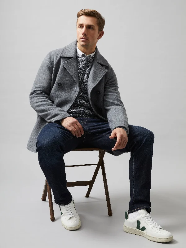 Retro Fashion Double Breasted Peacoat