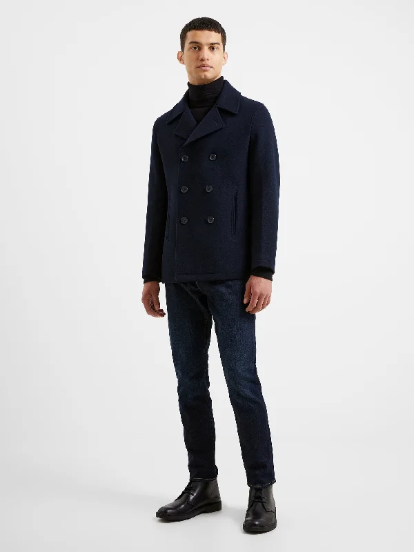 Personalized Design Double Breasted Peacoat