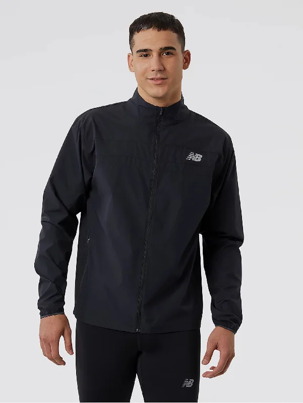 Layered Style Giacca Leggera in Tessuto Tecnico Nero