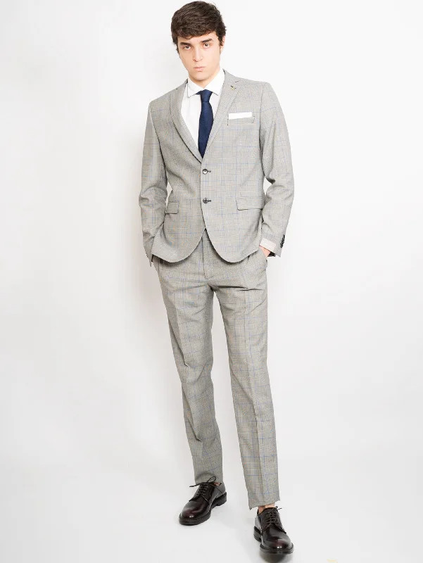 Spring Fashion Completo Principe di Galles Grigio