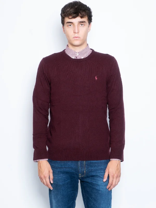 Design Trend Maglia Girocollo in Lana Vinaccia