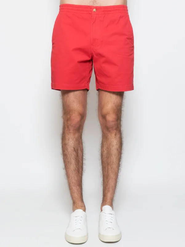 Youthful Pantaloncini in Cotone Con Coulisse Rosso