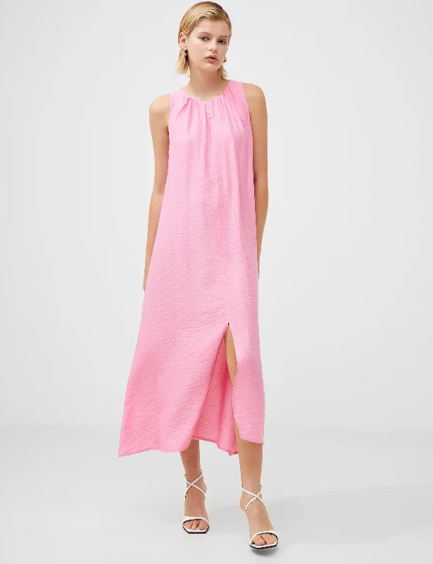 Elegant And Casual Rosewood Relaxed Midaxi Dress