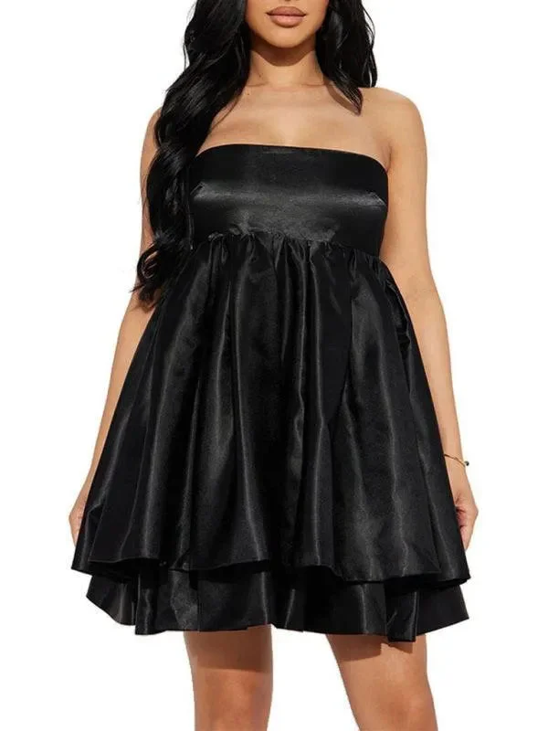 Versatile Comfort Stylish Party Strapless Mini Dress