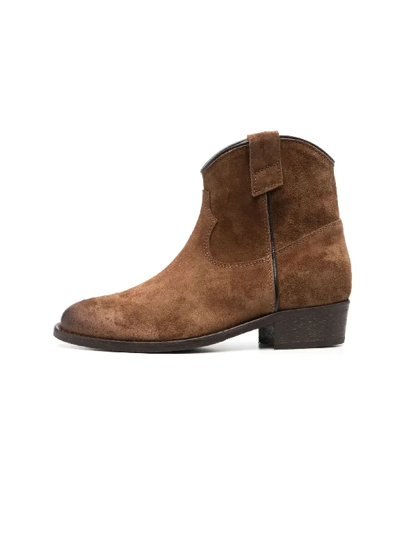 Soft Comfort Wear Stivaletti Texani in Suede Martora