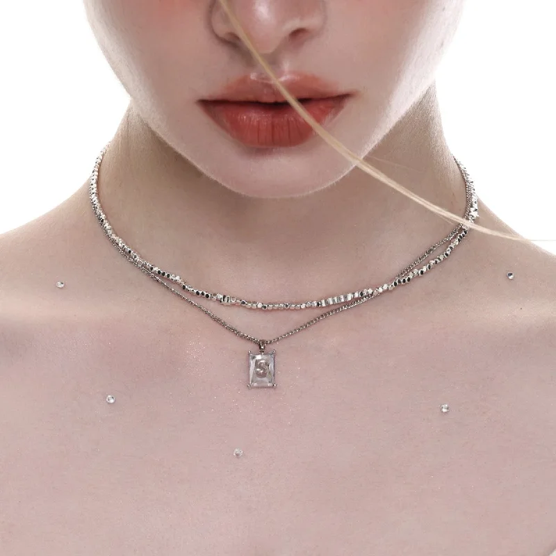 Leisure Sports Women's Lolita Rectangle Layered Necklace