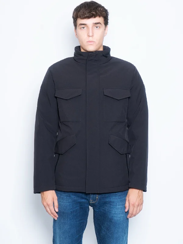 Fashion Concept Giacca Field in Membrana Softshell Nero