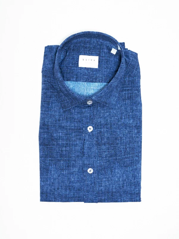 Youthful Street Fashion Camicia Effetto Denim Blu